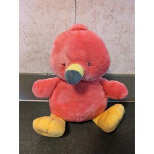 Animal Adventure Flamingo Pink Sitting Plush Stuffed Animal Yellow Feet Toy 12"